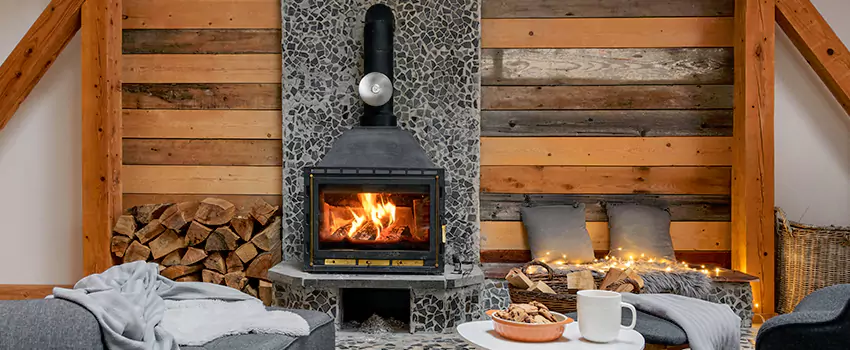 Thelin Hearth Products Direct Vent Gas Stove Fireplace Inspection in Wade Hampton, South Carolina
